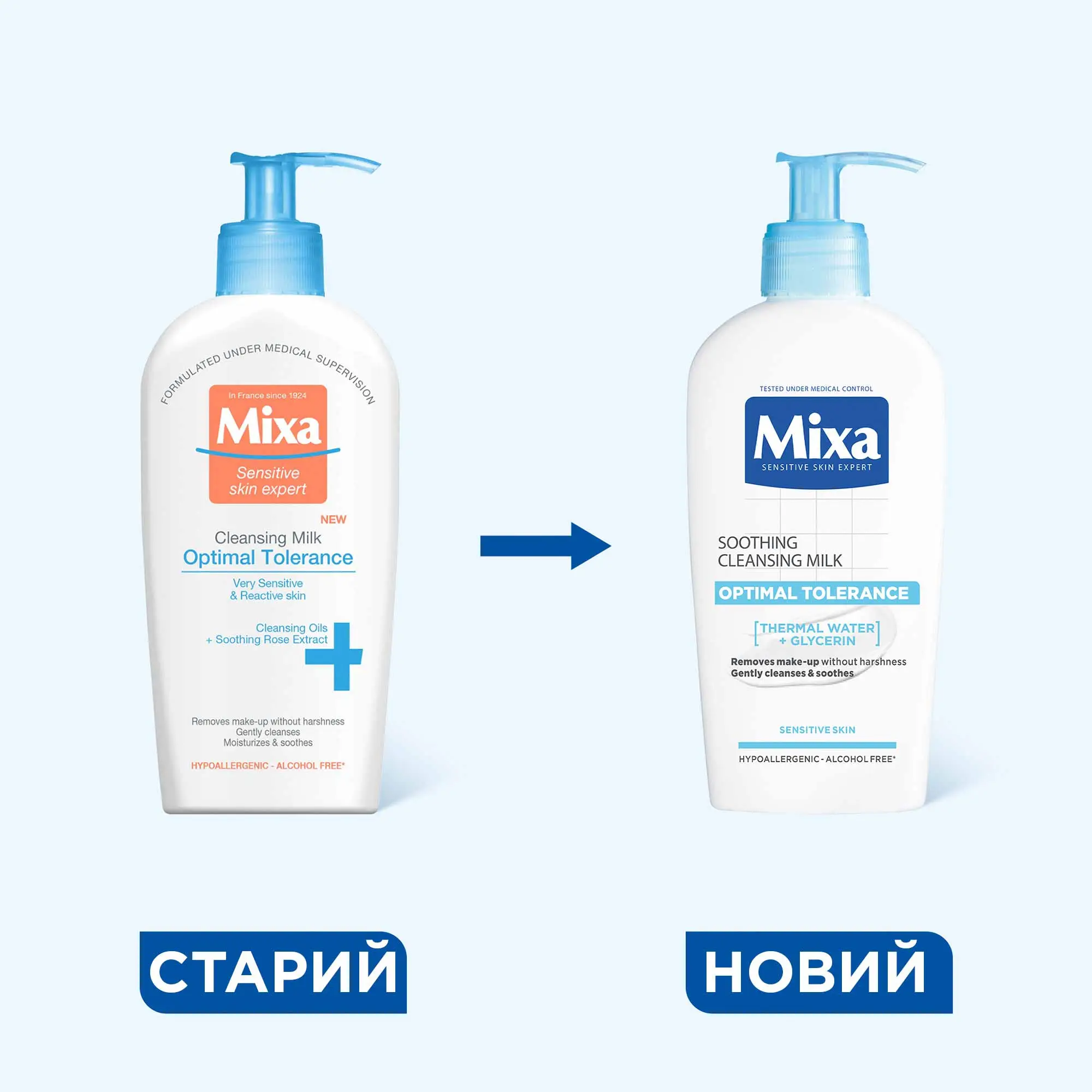 Mixa Optimal Tolerance Cleansing Milk