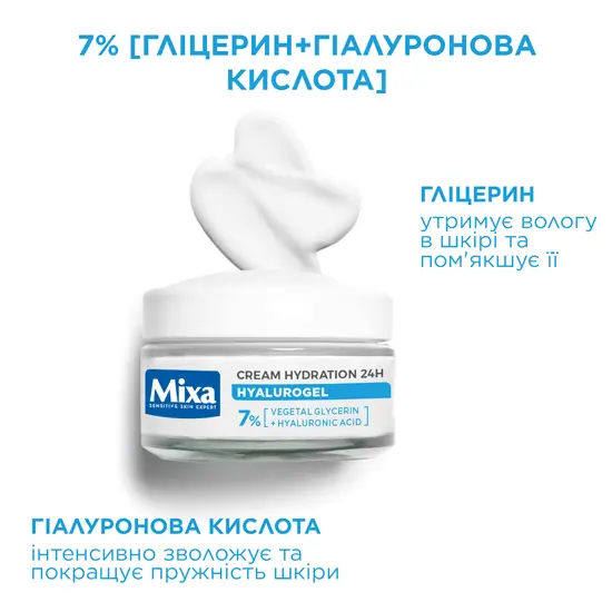 Mixa Hyalurogel Cream Hydration 24H
