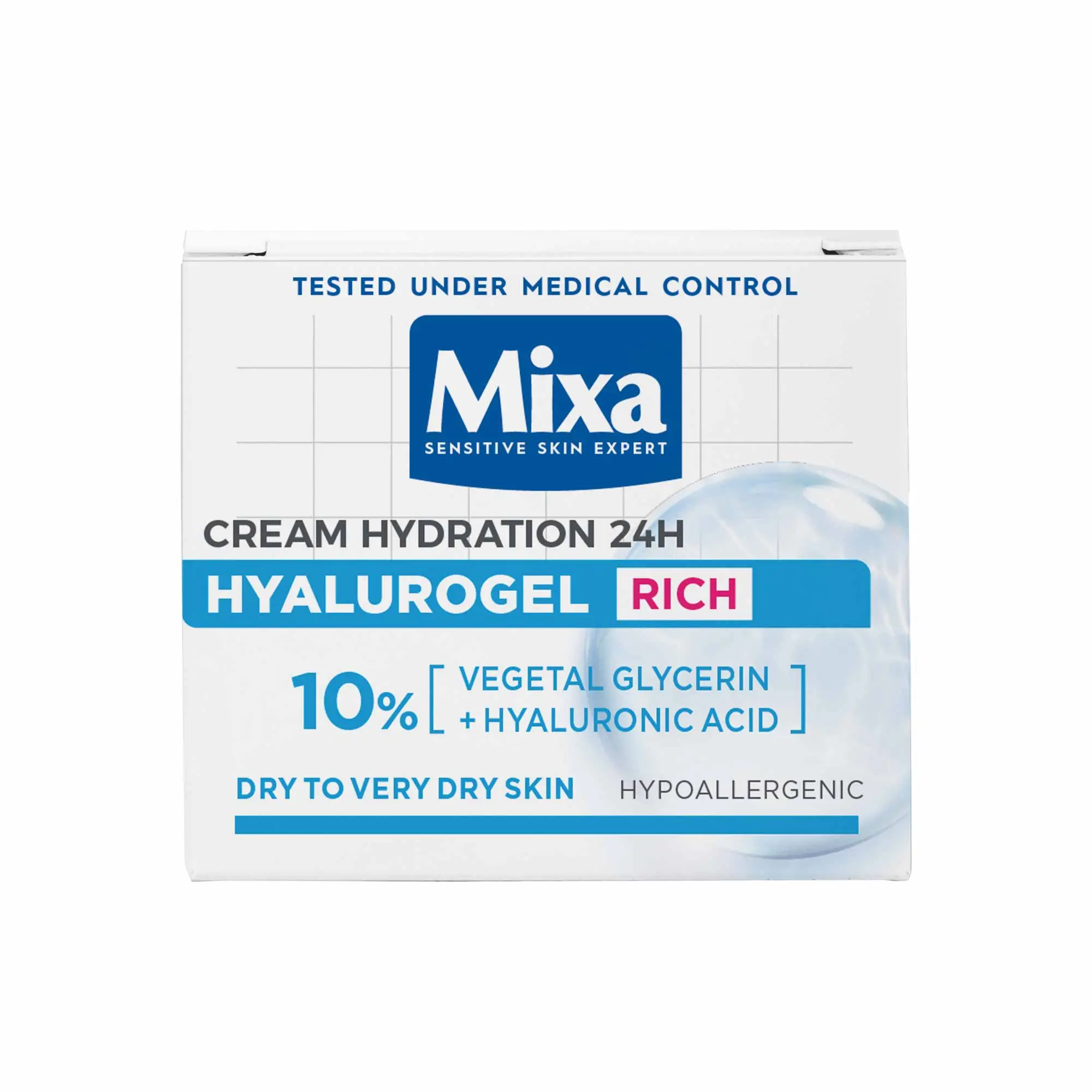 Mixa Hyalurogel Rich Cream Hydration 24Н