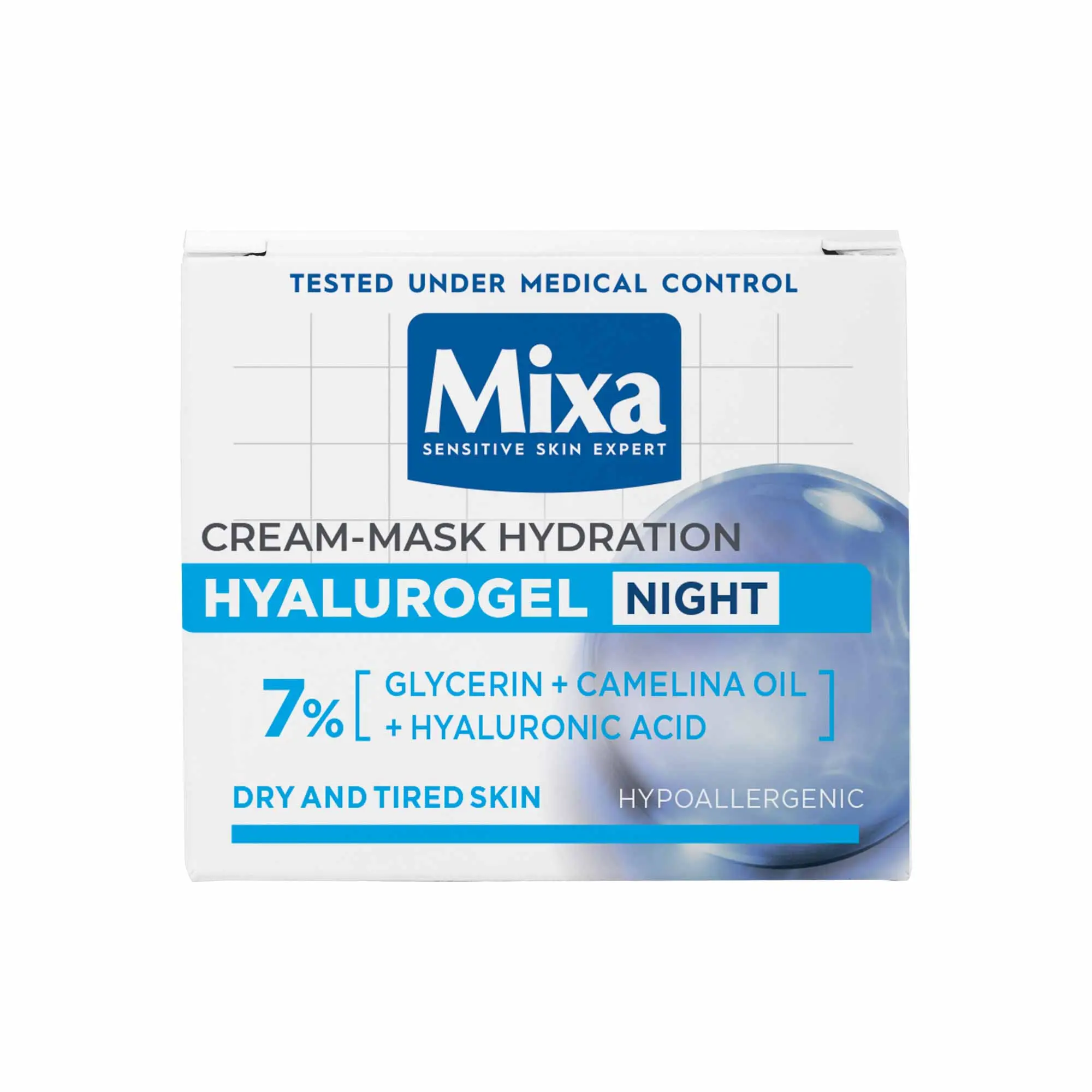 Mixa Hyalurogel Night Cream-Mask Hydration