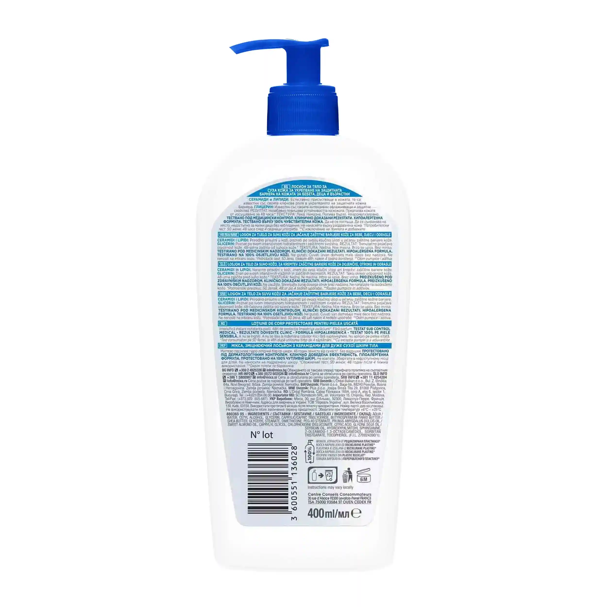 Mixa Ceramide Protect Body Lotion