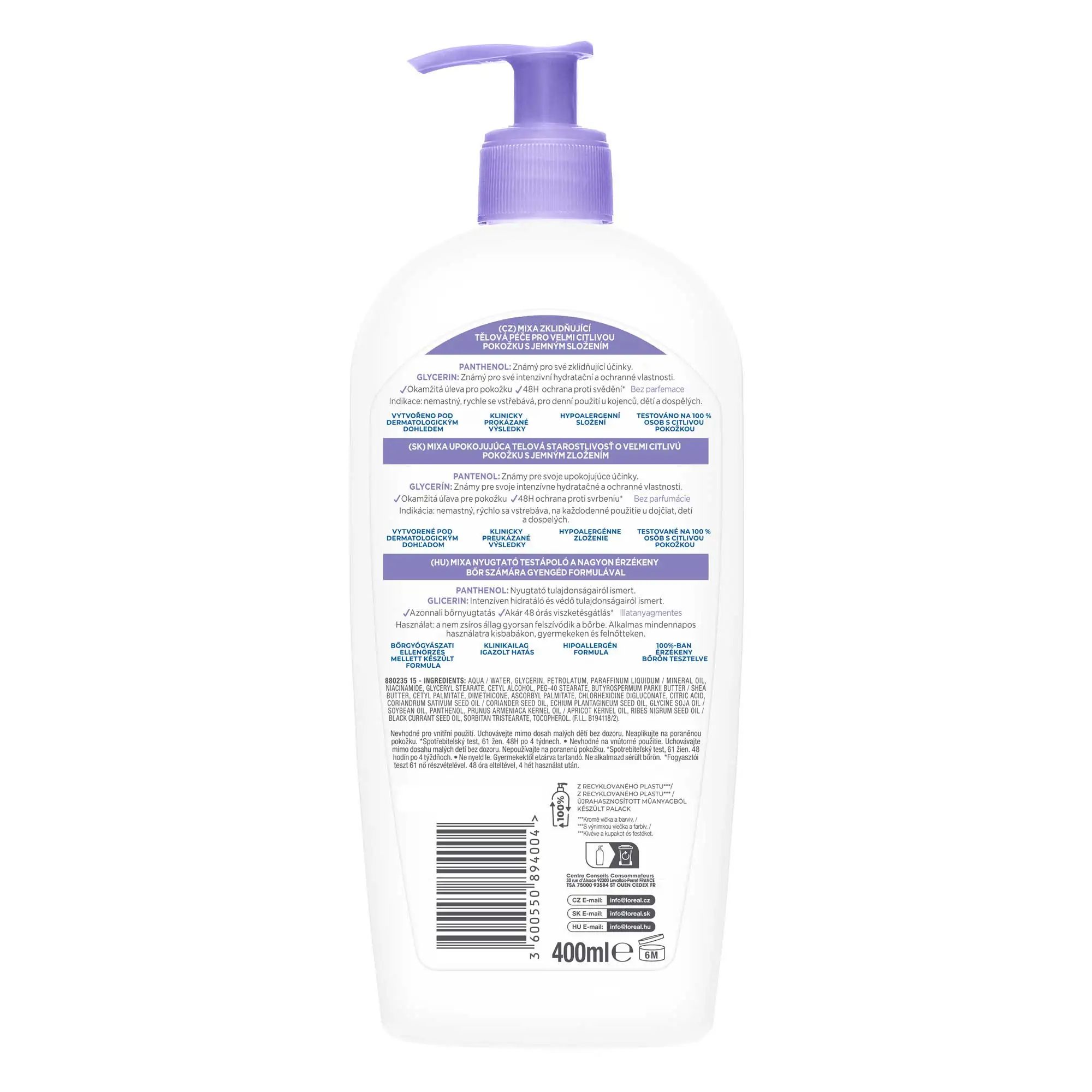 Mixa Panthenol Comfort Soothing Body Balm