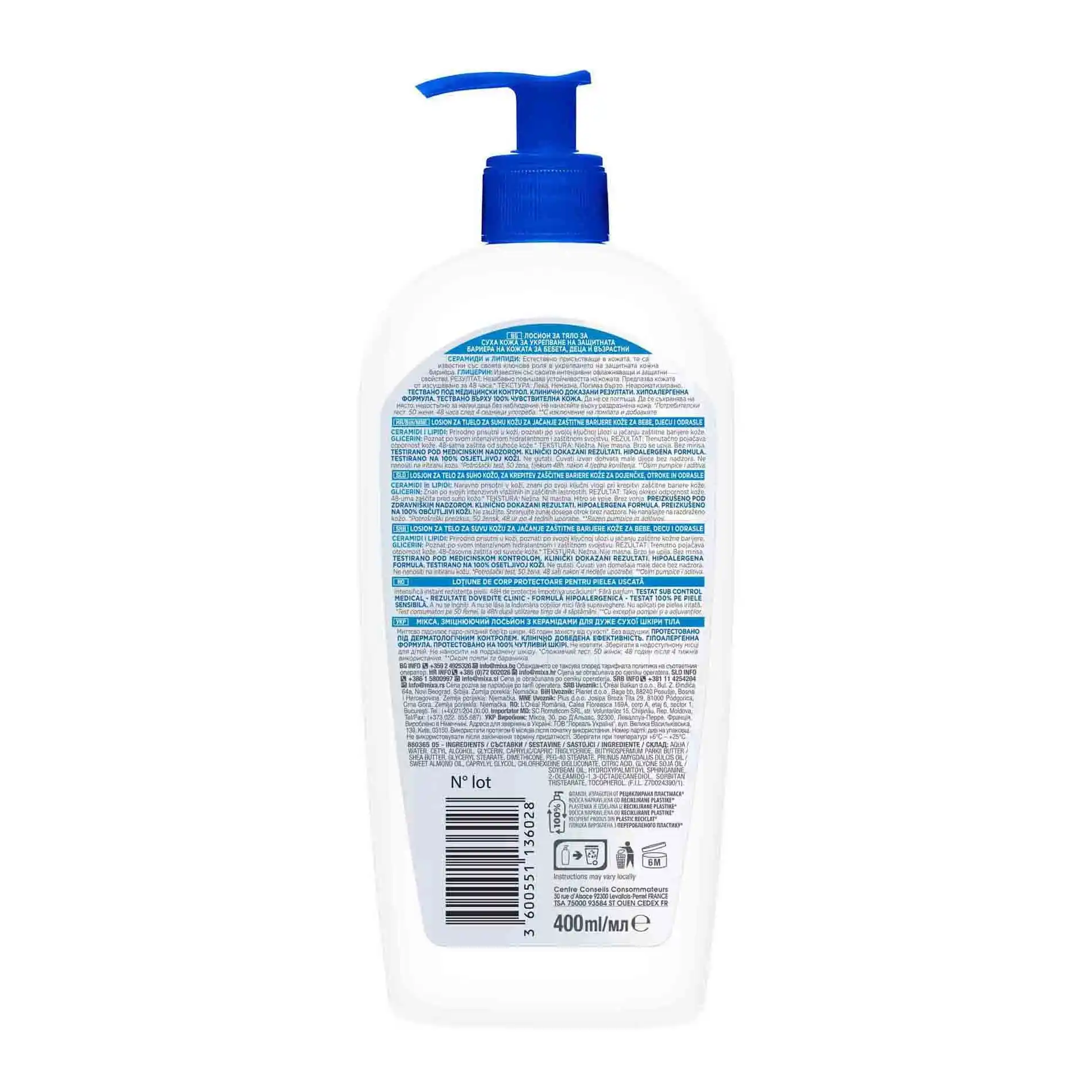 Mixa Ceramide Protect Body Lotion