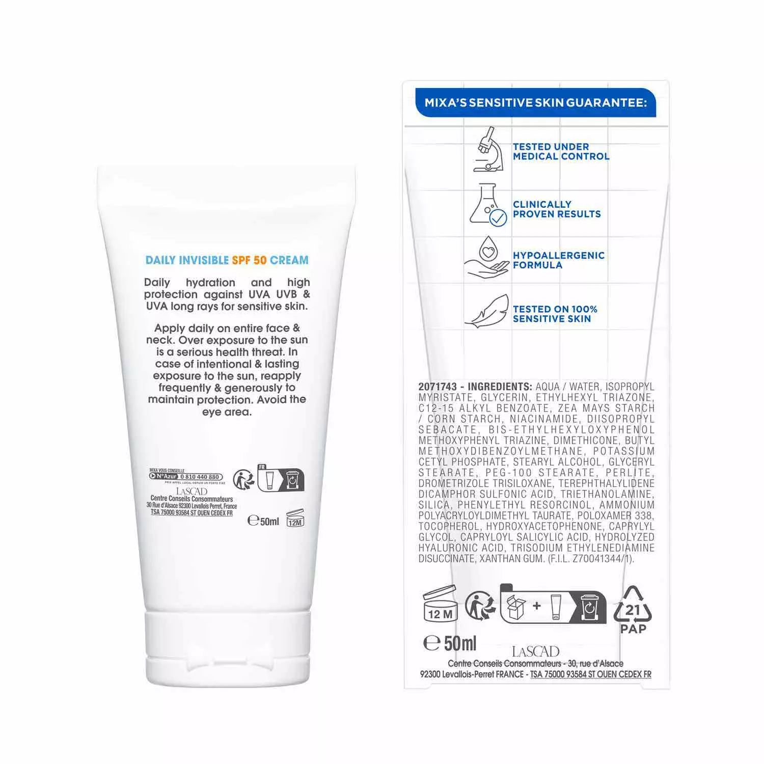Mixa Anti-Dryness daily cream SPF 50